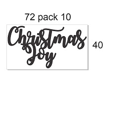Christmas Joy 72 x 40mm Pack of 3 . Min buy 3.